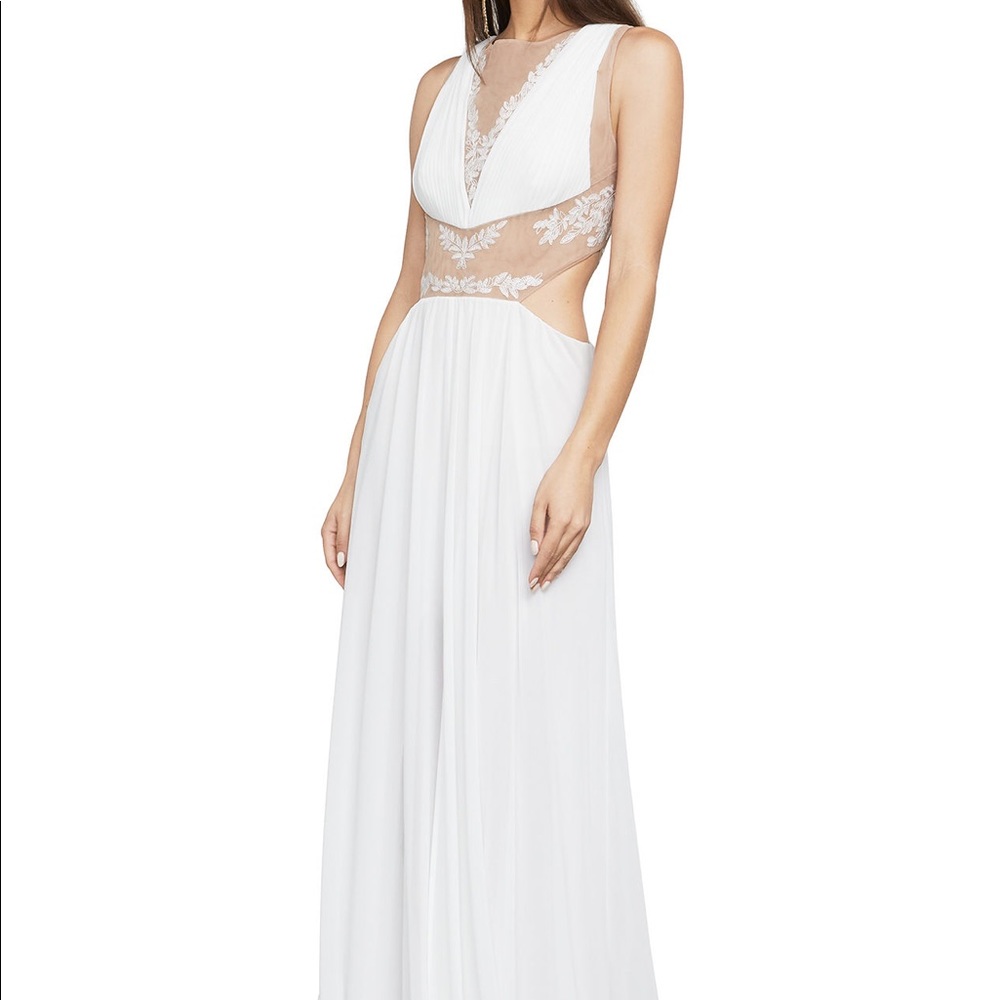 BCBG long white gown